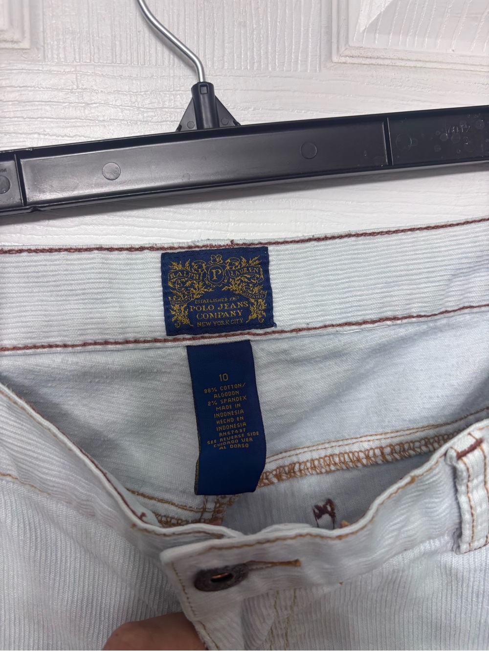 Women's polo Light Blue Jeans - Picture 2 of 7